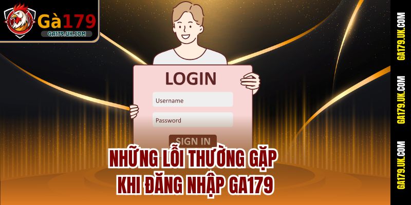 Những lỗi thường gặp khi đăng nhập GA179